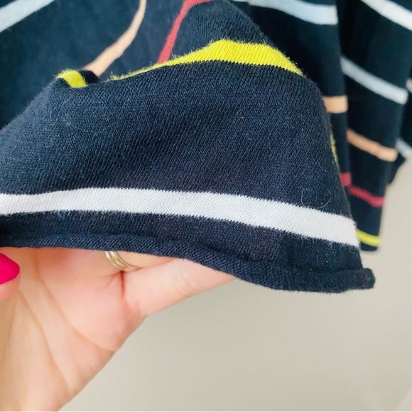 Free People Rising Tide Striped Tee Sz XS - Picture 5 of 10